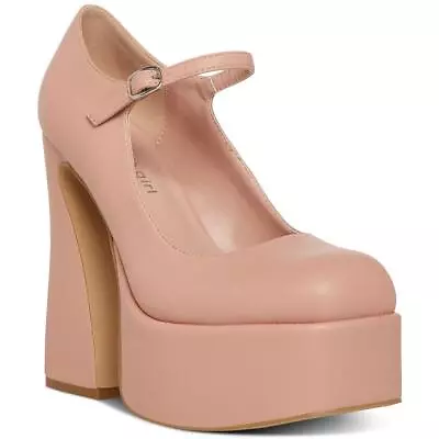 Madden Girl Womens Khloie Pink Platform Heels Shoes 10 Medium (BM) BHFO 4028 • $27.99