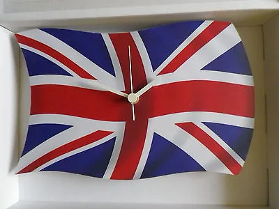 Union Jack Flag Wall Clock.new & Boxed • £16.99