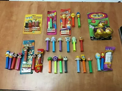 Mixed Lot Of 32 Vintage Pez Dispensers Mickey Mouse Donald Duck Simpsons • $25.48