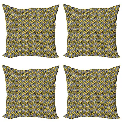 Paisley Pillow Cushion Set Of 4 Modernized Oriental Motif • £22.99