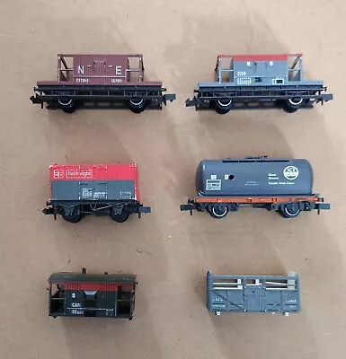 6 Various PECO N Gauge Wagons For Spares Or Repairs • £9.99