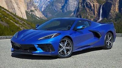 2022 Chevrolet Corvette Elkhart Lake Blue  POSTER 24 X 36 INCH • $23.99