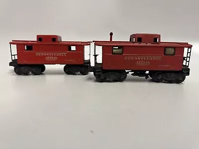 Lionel Prewar O Gauge 2472 Pennsylvania N5 Caboose Lighted And Non Lighted Pair • $69