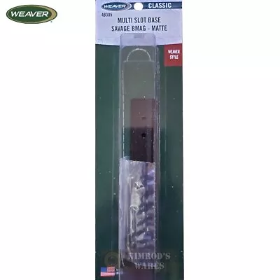 Weaver SAVAGE BMAG SCOPE BASE Multi-Slot 48305 FAST SHIP • $15.94