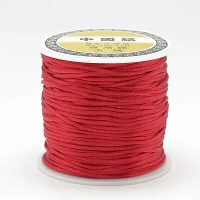 1mm Satin Rattail Cord Silky Thread For Jewellery Macrame Kumihimo Shamballa • £1.99