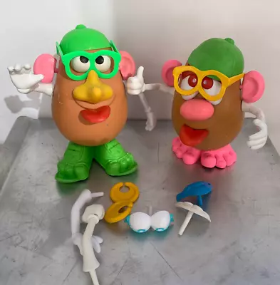 Lot Of 2 Vintage  Mr. Potato Heads With Variety Of Accessories • $11.99