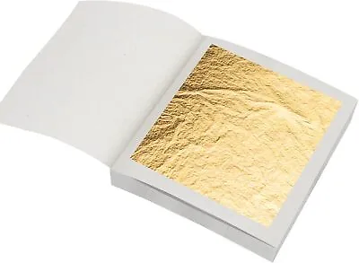 Sheets Edible Gold Leaf 3.7cm X 3.7cm 24K Carat Cake Bake Decor UK Best Stock • £2.49