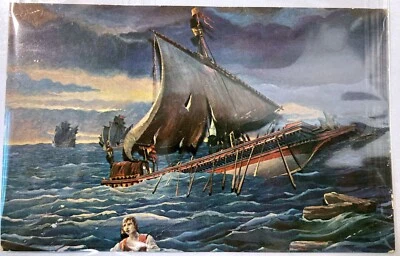 $4.99 • Buy Columbus SANTA MARIA On The Washington Waterfront Vintage Postcard 