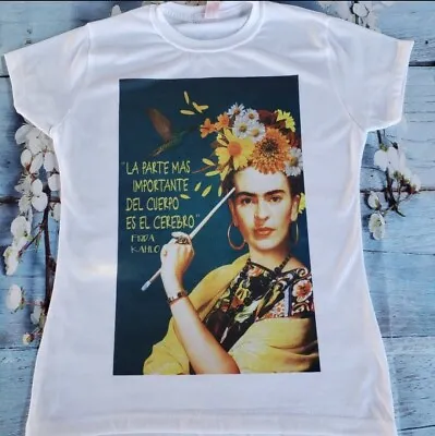 Frida Kahlo T Shirt New SMLXL AND 2XL Send Message Forsize • $25