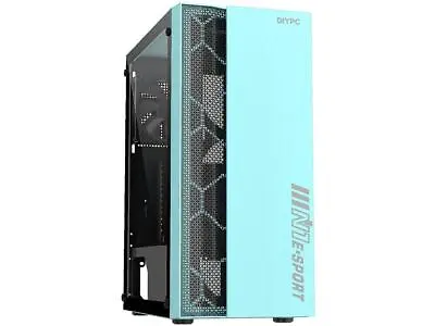 DIYPC Green USB 3.0 Steel Tempered Glass ATX Mid Tower Gaming Computer PC Case • $39.99