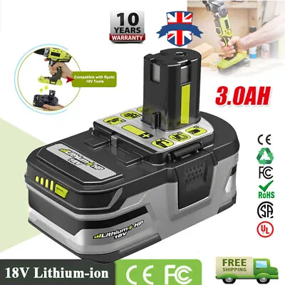 £16.59 • Buy For RYOBI P108 18V One+ Plus High Capacity Battery 18Volt Lithium-Ion P104 3.0Ah