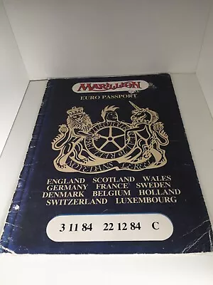 Marillion Euro Passport Tour  Programme • £19.95