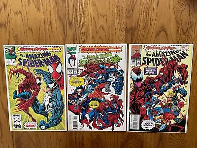 Amazing Spider-Man 378 - 380 (1993) Three Maximum Carnage Issues. NM • £75