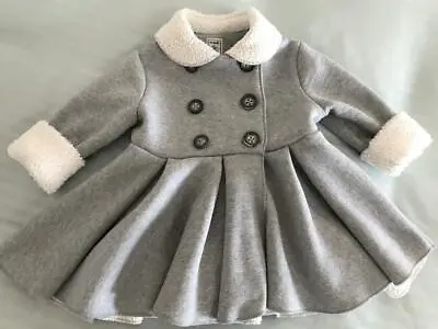 Girl's Darling Fleece Lined Gray Coat ~ Size 3T ~ Mack & Co. • $9.99