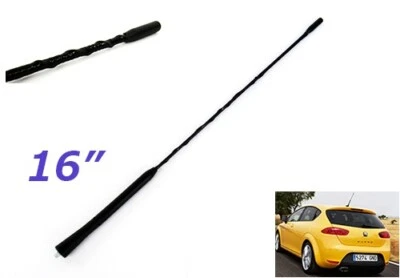 £8.53 • Buy 16  Car Antenna Replacement AM FM Radio Screw On Roof Aerial Mast Spiral 41cm UK