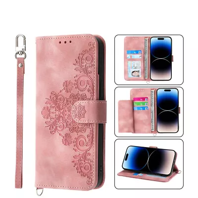 For OPPO A16 A17 A38 A58 A78 A54 Flip Leather Wallet Crossbody Strap Case Cover • $16.19