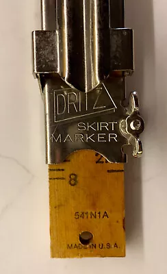 Dritz Skirt Marker Model 541N1A 25  Vintage Wood Ruler Collectible. • $6.95