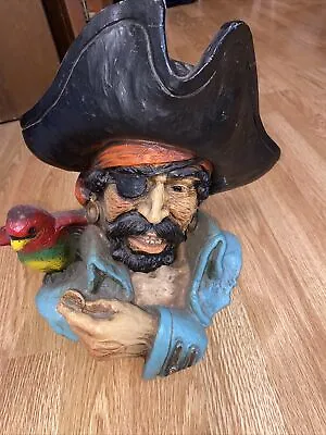 RARE 70s Universal Statuary Corp. Chicago 1974 Pirate Captain Bust By V Kendrick • $99.95