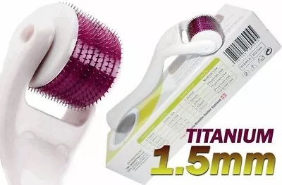 TMT Derma Roller White 1.5mm Anti-aging Wrinkles Acne Beard Hair (540 Pins) • $10.45