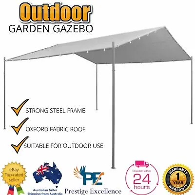 Canopy Tent Portable Garden Gazebo Steel Carport Shelter Outdoor WResistant Shed • $286.16