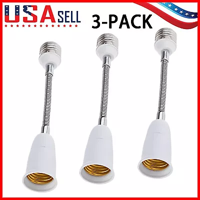 3Pcs/Set E27 Light Bulb Socket Extender Adapter E27 To E27 Flexible Extension • $10.59