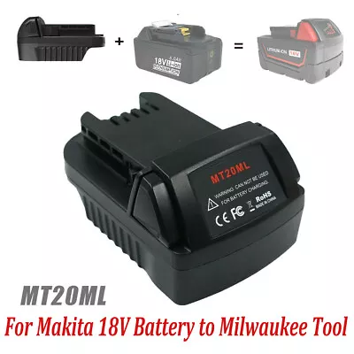 $22.26 • Buy Battery Adaptor For Makita 18V Battery Convert To Milwaukee M18 18V Tool Adapter