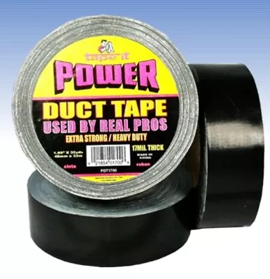 12 Rolls Of Heavy Duty Black Duct Tape - 1.89  X 35 Yds - 17 Mil • $50