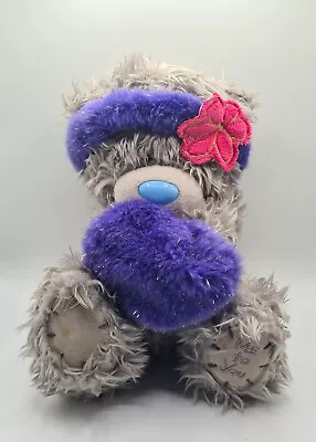 Official Me To You Bear Soft Plush Toy With Head Band Tatty Teddy Purple Flower • £4.95