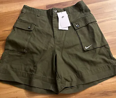 Nike Life Cargo Shorts Woven P44 Army Green FJ7137-386 $85 Men's Size 30 • $67.02