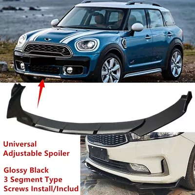 Universal Fit For MINI Countryman 11-16 Front Adjustable Lip Spoiler Splitter • $69.80