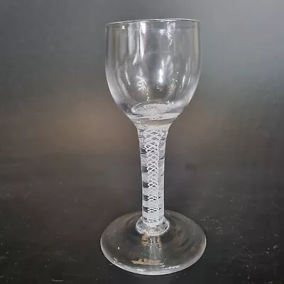 Antique 18th Century Cordial? Glass Double Series Opaque Twist Stem 12.2cm #14 • £159