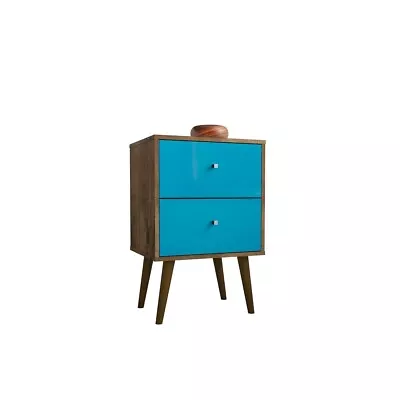 Liberty Mid-Century Modern Nightstand 2.0 With 2 Full Extension Drawers  With • $98.02