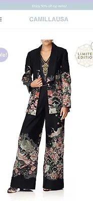 Camilla Franks Moonchild Silk Jacket Heavily Embroidered BNWT Limited Ed. Sz L • $395