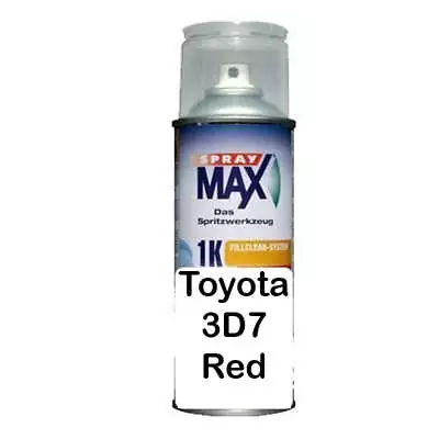 Auto Car Touch Up 298 Ml Can For Toyota 3D7 Red • $39.99