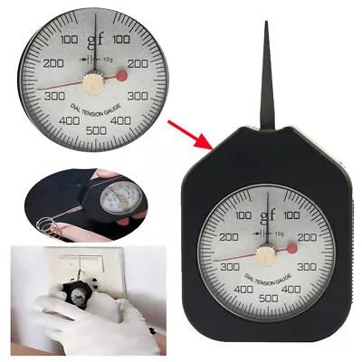 VTSYIQI Dial Tension Gauge Tester Gram Force Meter Double Pointer 500g • $31.50