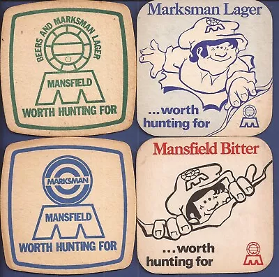 Mansfield Brewery - (eight) 8 X 1980s Beer Mats • £3.95