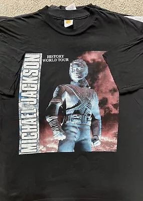 Vintage 1996/1997 Michael Jackson History Tour T Shirt 80s 90s Band • £60