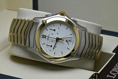 £1250 • Buy Gents Ebel Classic Wave Chronograph Wristwatch E1251F41 - 40mm - Ready To Wear