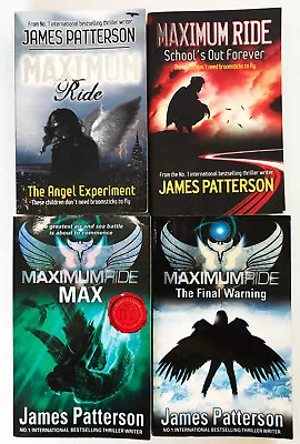 James Patterson 4 Books Maximum Ride Max Angel Experiment Final Warning School's • $17.50