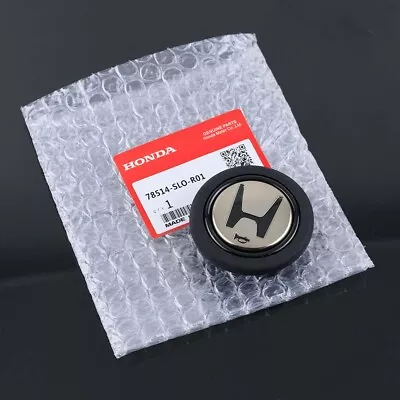 Black JDM Steering Wheel Horn Button For Momo For Honda Acura NSX EG6 EK9 DC2 • $12