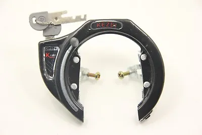 Bike Bicycle Lock Pad Lock Circular Lock Wheel Lock Set Iron Black 2 Key • $9.99