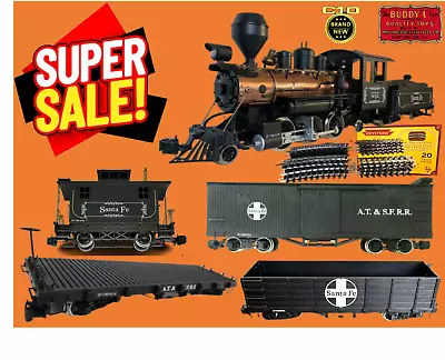  Buddy L  G Scale Steam Freight Set W/track C10 Mint Only 1000 Mfg! Was $600.00! • $498.85