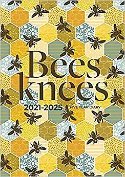 2021 2025 A5 Five Year Diary Bees Knees Bumble Bee Hive UK Monthly Diary Person • £9.20