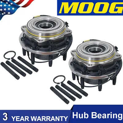 Moog Front  Wheel Bearing & Hub For 2005-2010 Ford F-350 F-250 SD SRW 4WD 2pack • $292.81