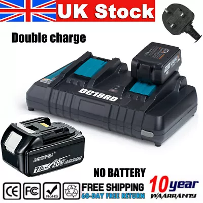 For Makita DC18RD 18V 18 Volt LXT Li-Ion Dual Port Rapid Optimum Battery Charger • £21.24