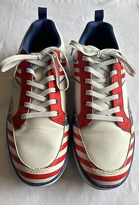 ETONIC G-SOK 3.0 Boost Patriotic Stars & Stripes Spikeless Men's Golf Shoes 10 M • $19.99