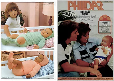 Phildar Pattern Booklet 50 With 55 Designs For Baby + Learn To Knit Section • £4.99