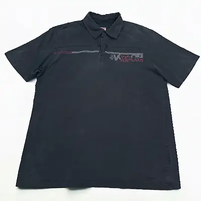 Volcom Stone Polo Shirt Mens Size XL Black 90s Style Logo Short Sleeve Casual • $12.92