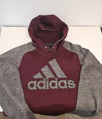 Maroon/grey Adult Size M Adidas Hoodie Used • $14.99