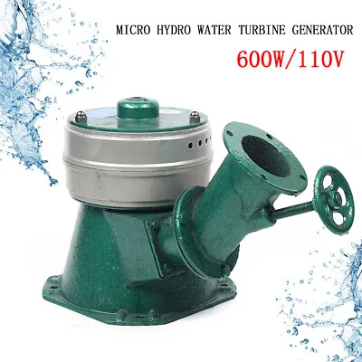 $237 • Buy 600W 110V Mini Hydroelectric Generator Micro Hydro Power Station Water Turbine